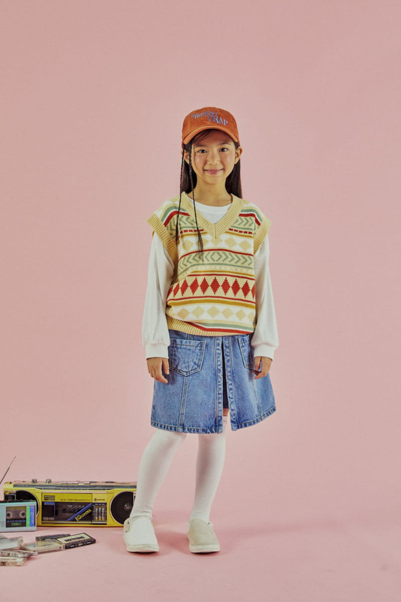 A-Market - Korean Children Fashion - #Kfashion4kids - Pocket Wrap Skirt