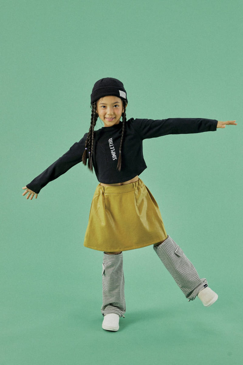 A-Market - Korean Children Fashion - #Kfashion4kids - Simple A Crop Tee - 6