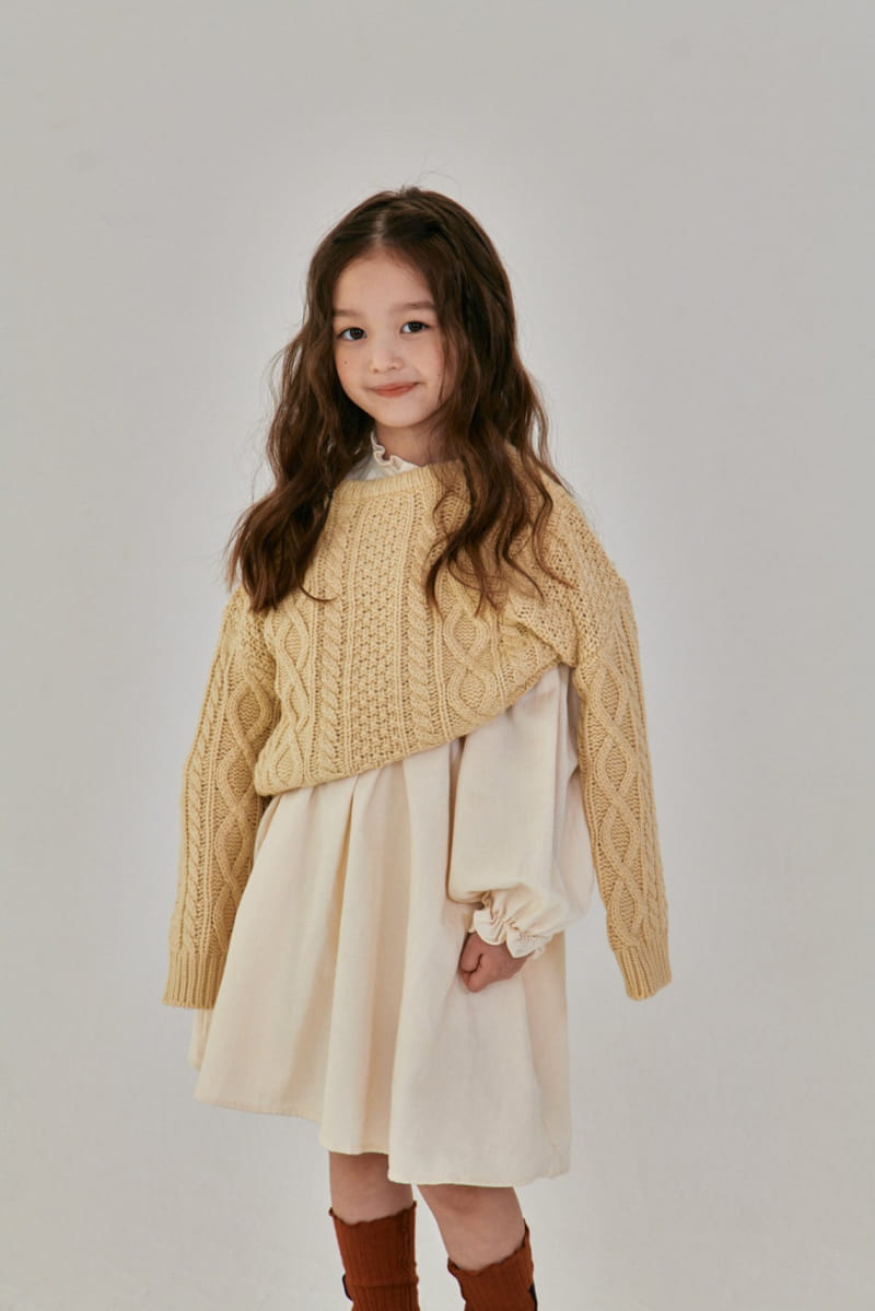 A-Market - Korean Children Fashion - #kidzfashiontrend - Twist Round Knit Tee - 4