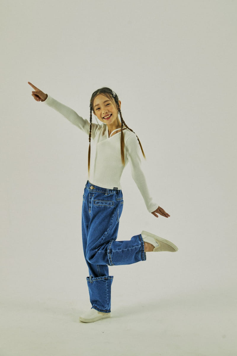 A-Market - Korean Children Fashion - #childofig - Layerd Jeans