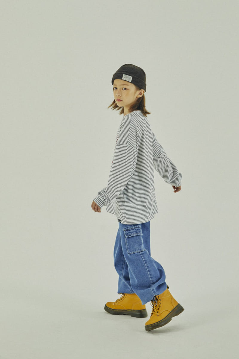 A-Market - Korean Children Fashion - #childofig - Cargo String Jeans - 8