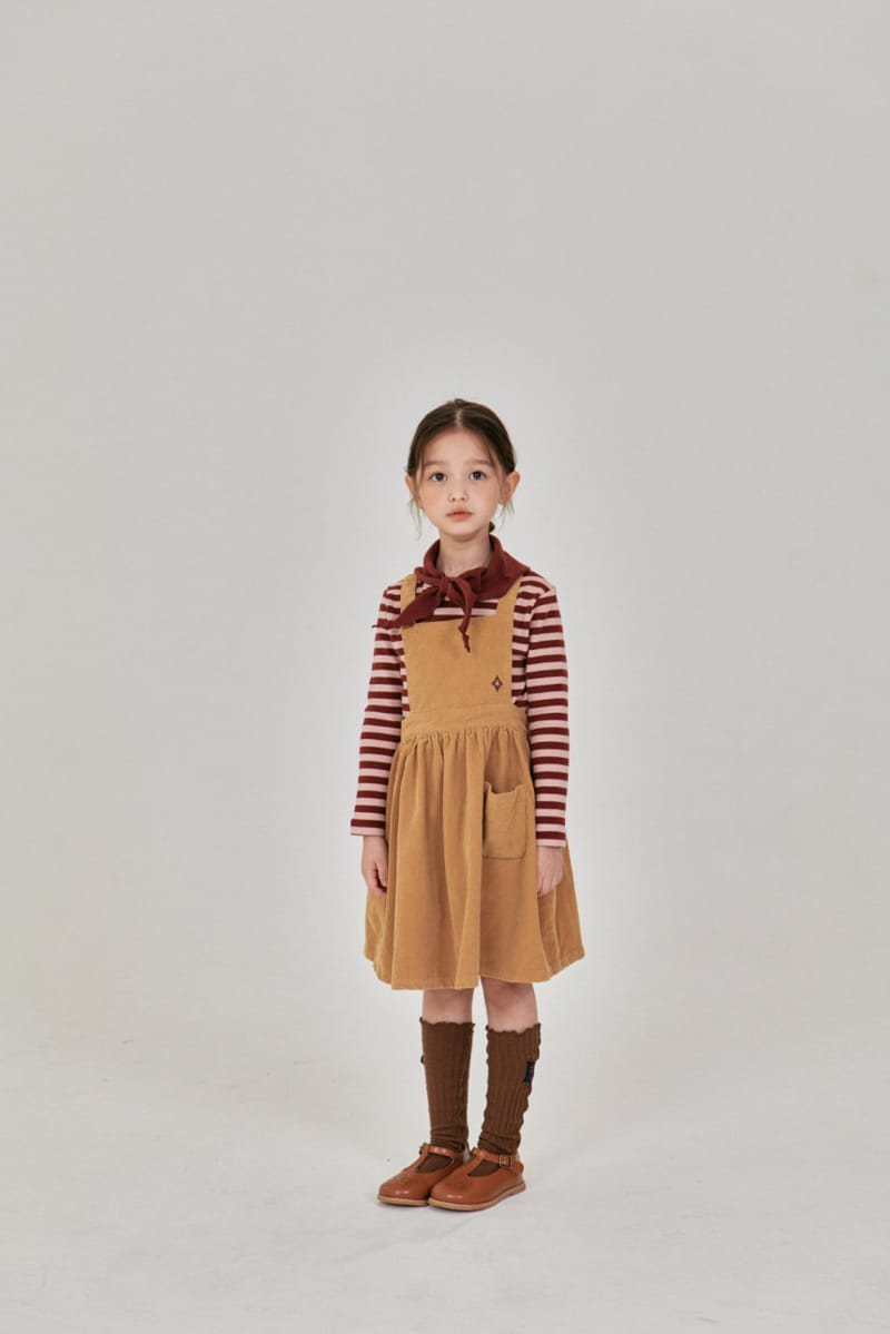 A-Market - Korean Children Fashion - #childrensboutique - Dia Dungarees Skirt - 8