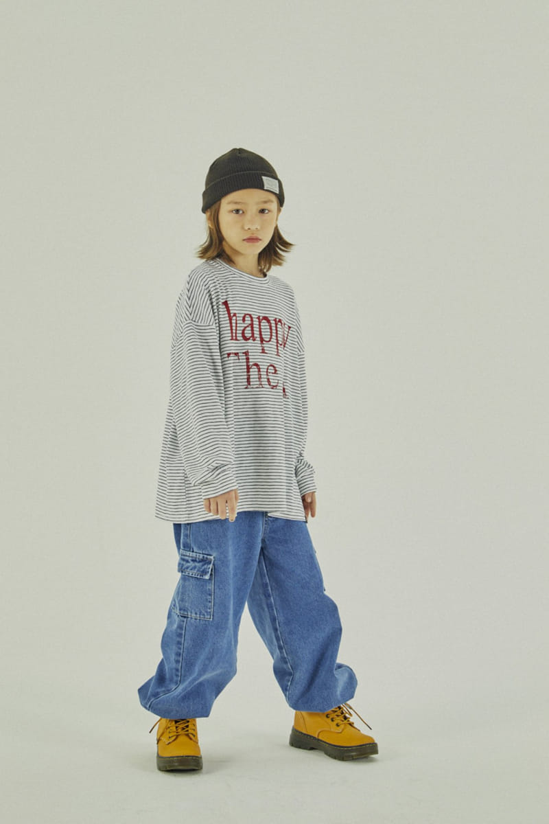 A-Market - Korean Children Fashion - #childrensboutique - Cargo String Jeans - 9