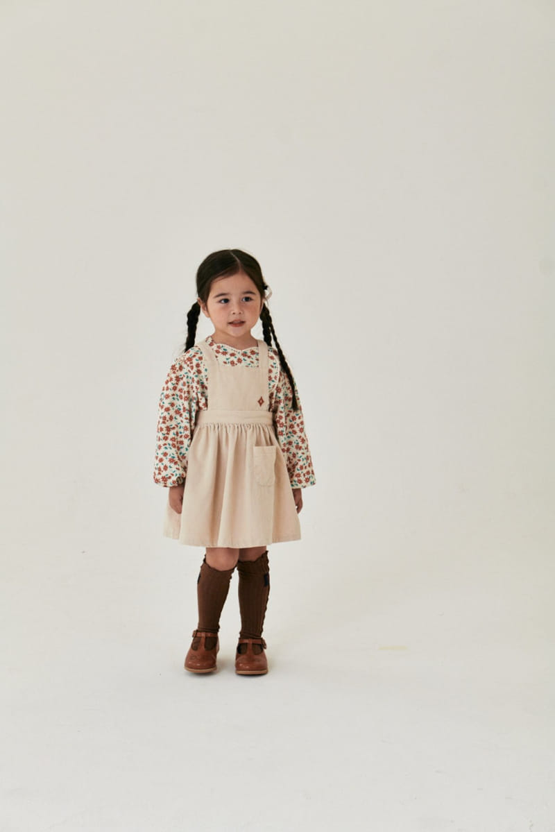 A-Market - Korean Children Fashion - #designkidswear - Dia Dungarees Skirt - 9