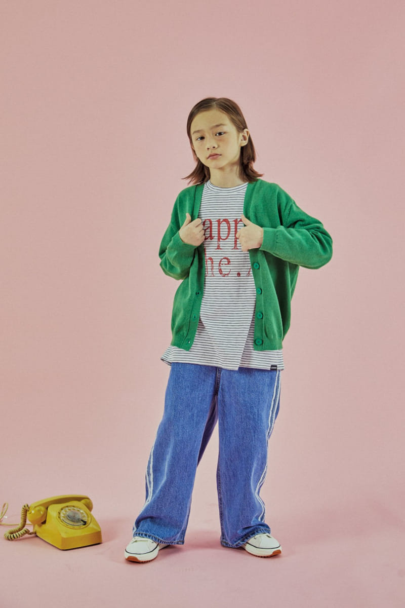 A-Market - Korean Children Fashion - #designkidswear - Taping Denim Jeans - 2