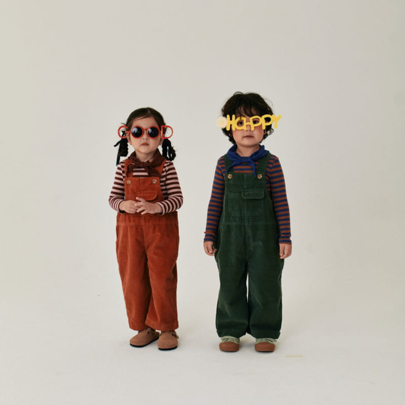 A-Market - Korean Children Fashion - #discoveringself - Corduroy Overalls - 9