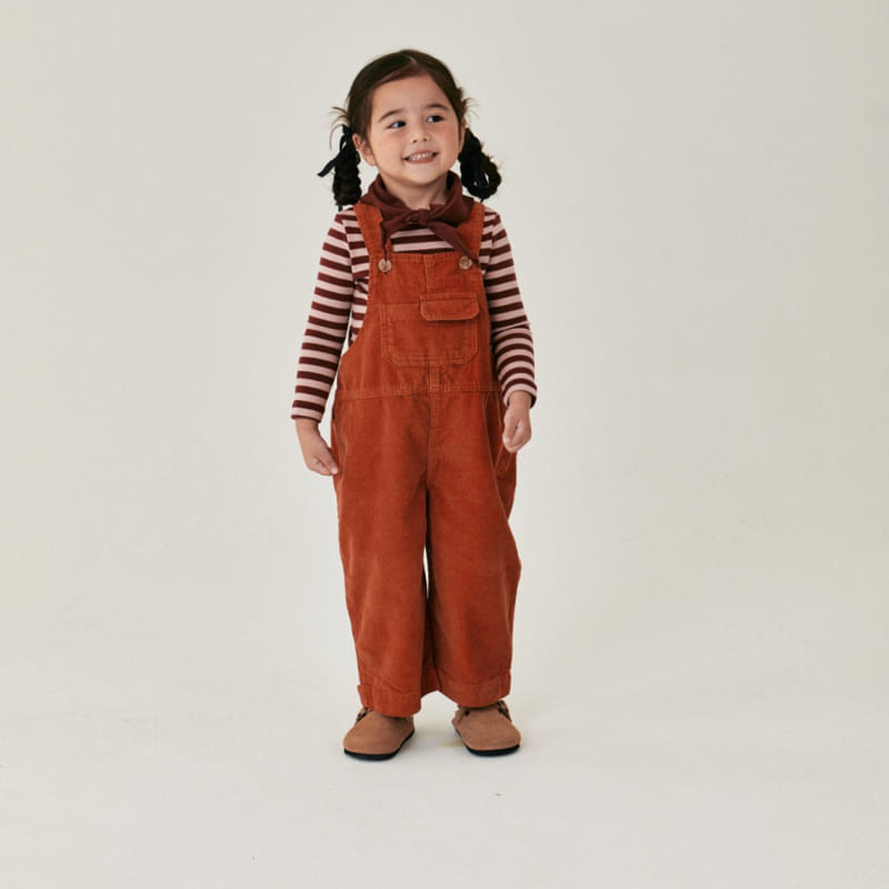 A-Market - Korean Children Fashion - #fashionkids - Corduroy Overalls - 10