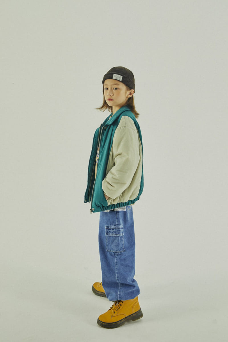 A-Market - Korean Children Fashion - #fashionkids - Cargo String Jeans - 12