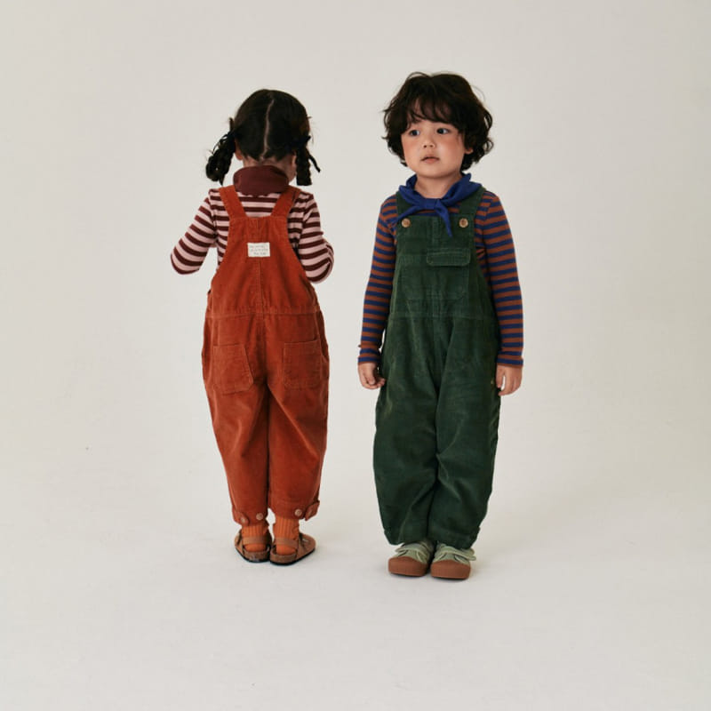 A-Market - Korean Children Fashion - #littlefashionista - Corduroy Overalls