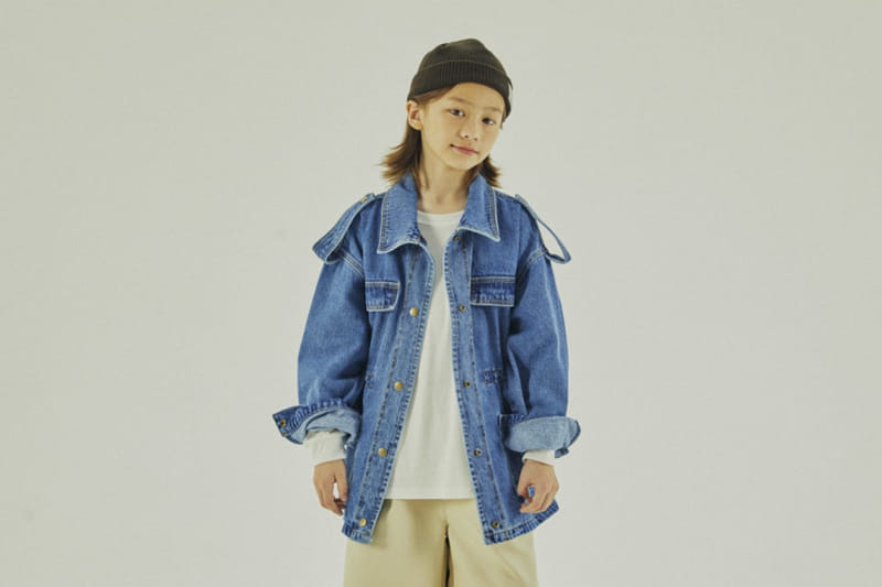 A-Market - Korean Children Fashion - #Kfashion4kids - Denim Jackett - 4