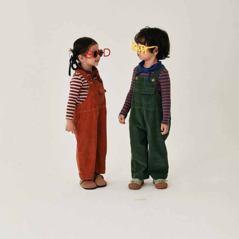 A-Market - Korean Children Fashion - #magicofchildhood - Corduroy Overalls - 2