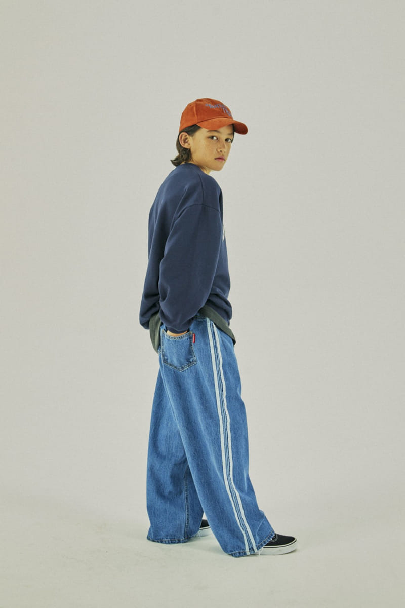 A-Market - Korean Children Fashion - #magicofchildhood - Taping Denim Jeans - 10