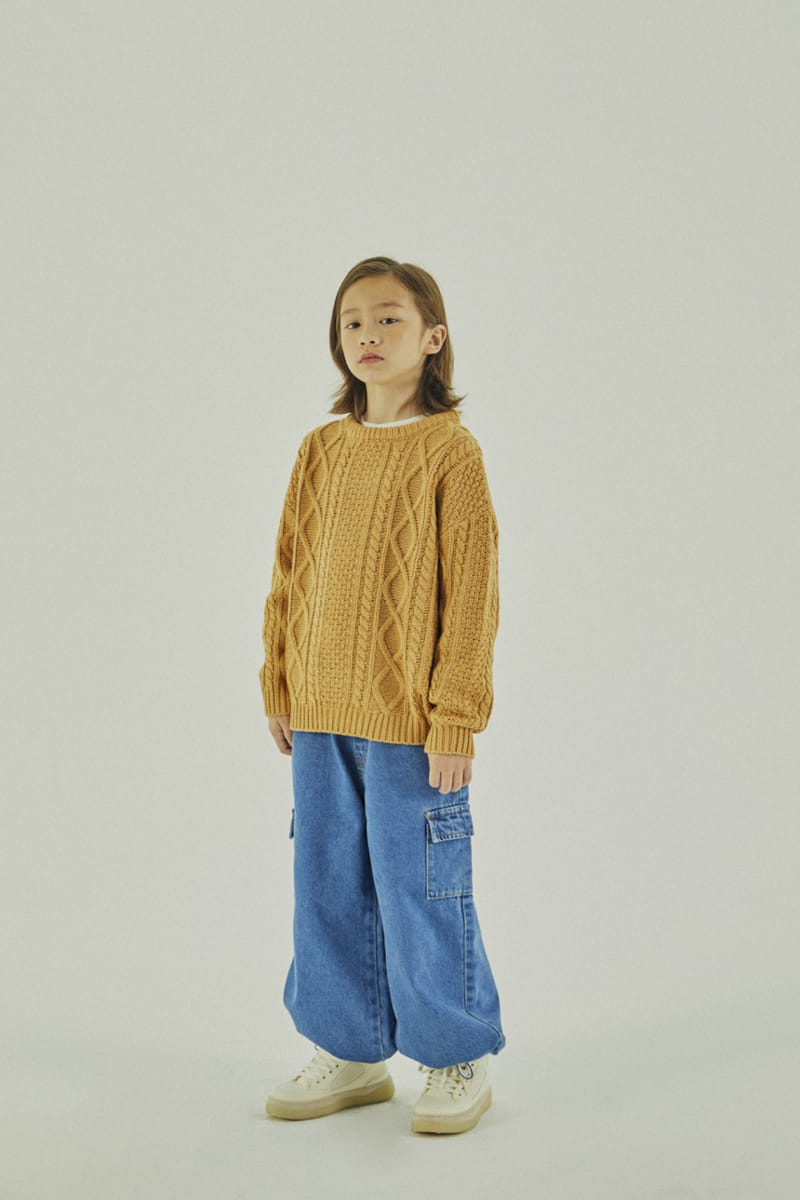 A-Market - Korean Children Fashion - #magicofchildhood - Cargo String Jeans - 2