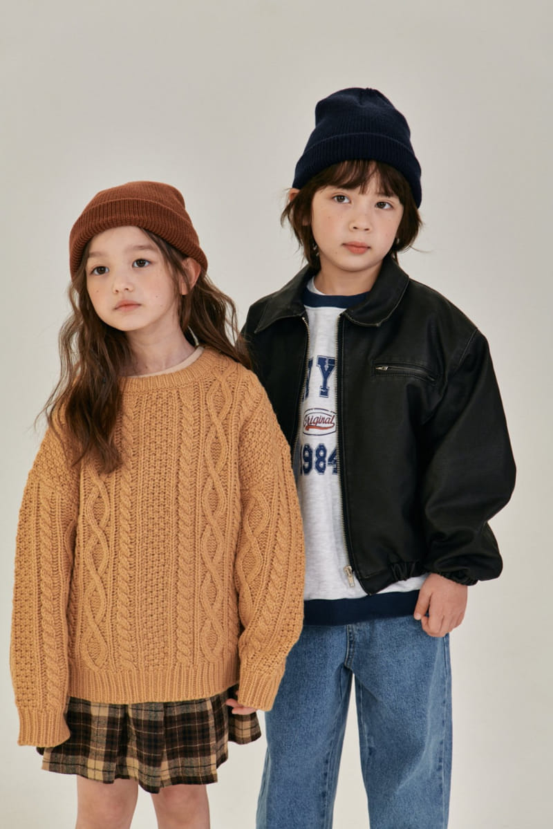 A-Market - Korean Children Fashion - #magicofchildhood - Twist Round Knit Tee - 6