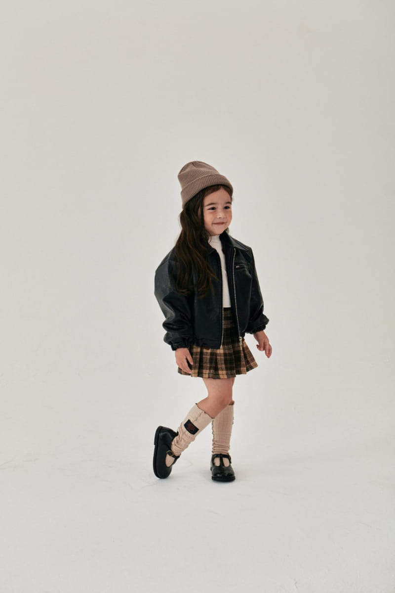 A-Market - Korean Children Fashion - #minifashionista - Check Tennis Skirt - 11