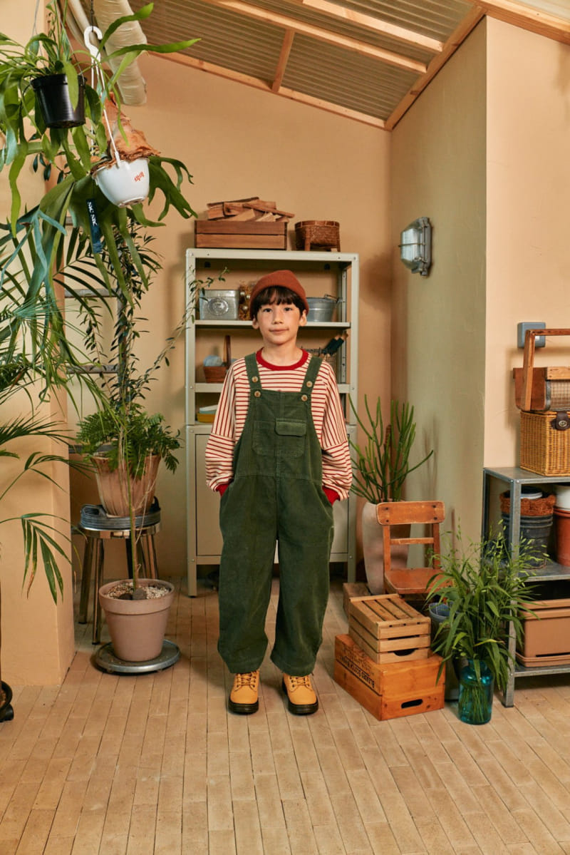 A-Market - Korean Children Fashion - #minifashionista - Corduroy Overalls - 3