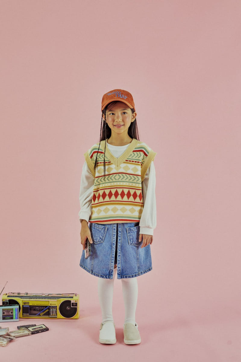 A-Market - Korean Children Fashion - #magicofchildhood - Pocket Wrap Skirt - 4