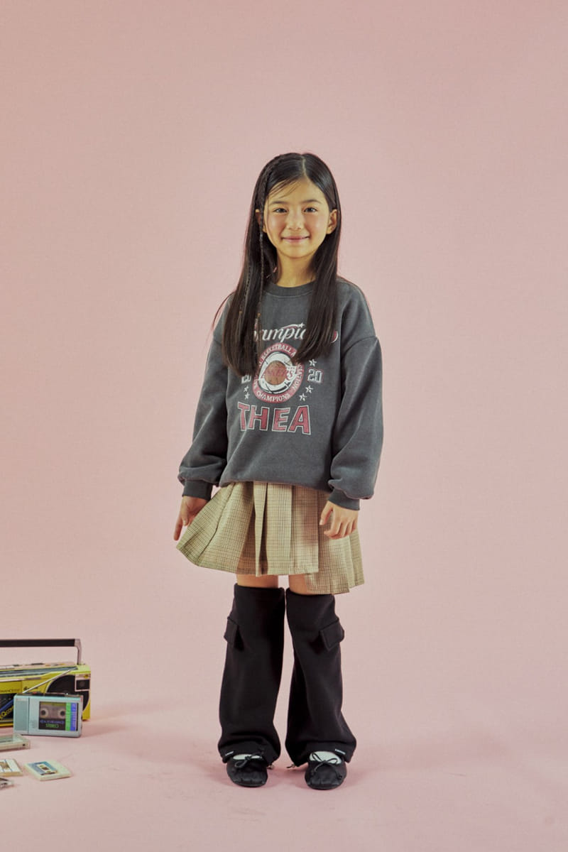 A-Market - Korean Children Fashion - #minifashionista - Check Unbal Skirt - 3