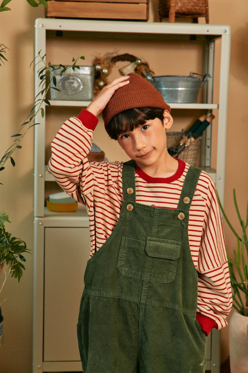 A-Market - Korean Children Fashion - #minifashionista - Corduroy Overalls - 4