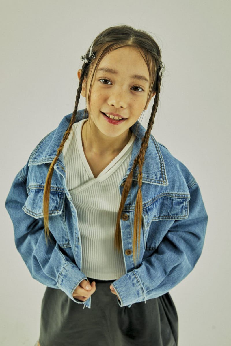 A-Market - Korean Children Fashion - #stylishchildhood - Unbal Slit Rib Tee - 9