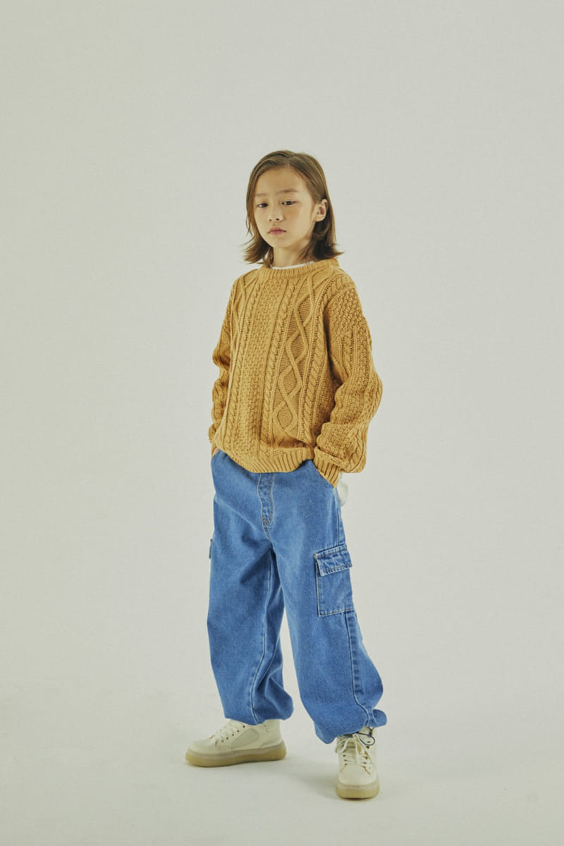 A-Market - Korean Children Fashion - #todddlerfashion - Cargo String Jeans - 5