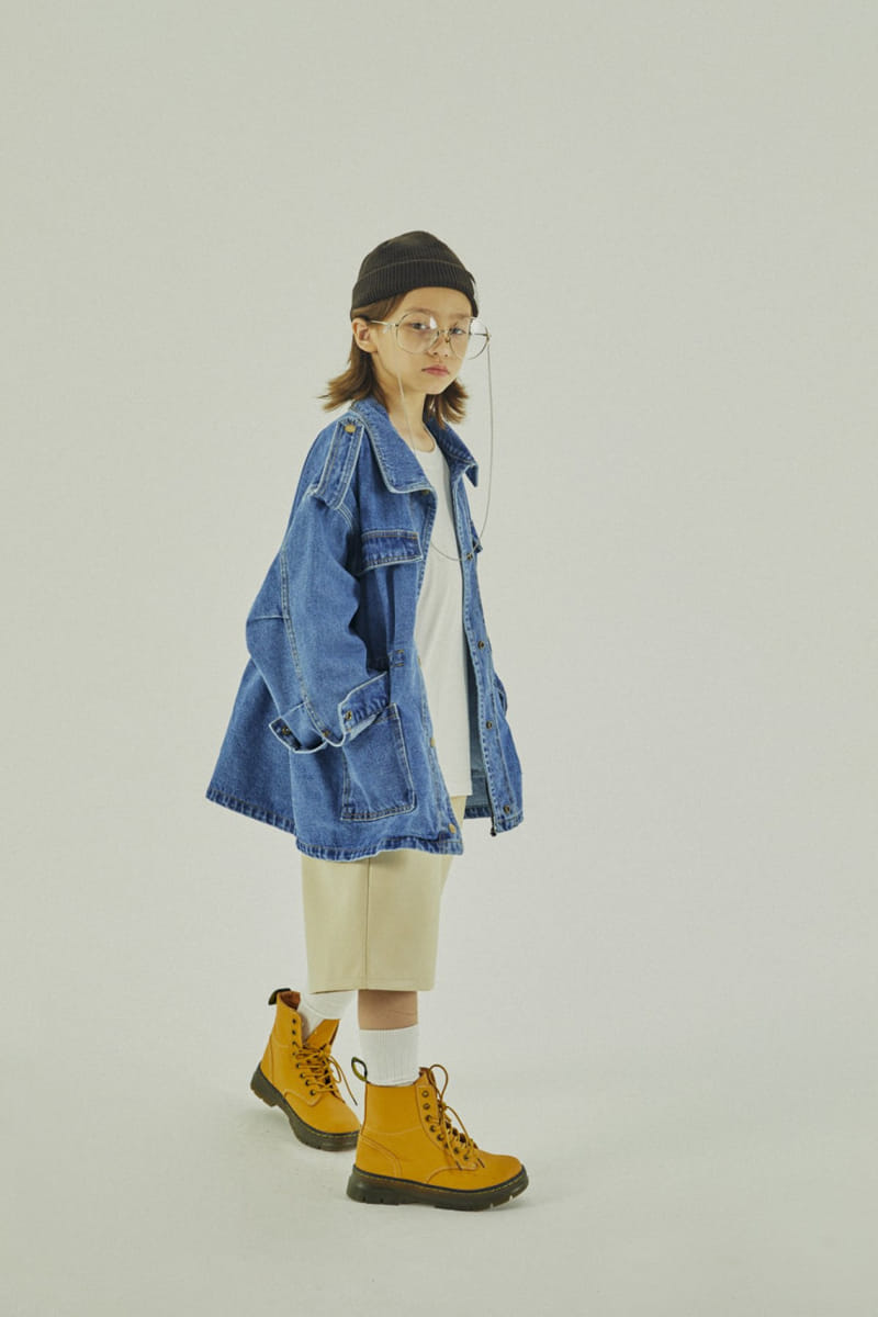 A-Market - Korean Children Fashion - #toddlerclothing - Denim Jackett - 9