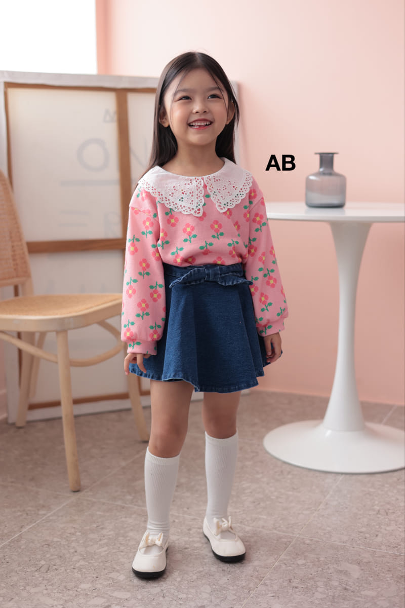 Ab - Korean Children Fashion - #Kfashion4kids - Ribbon Whole Skirt - 2