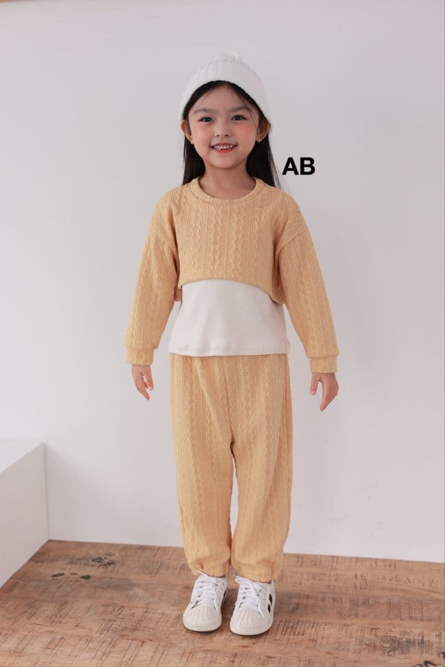 Ab - Korean Children Fashion - #childofig - Twist Top Bottom Set - 8