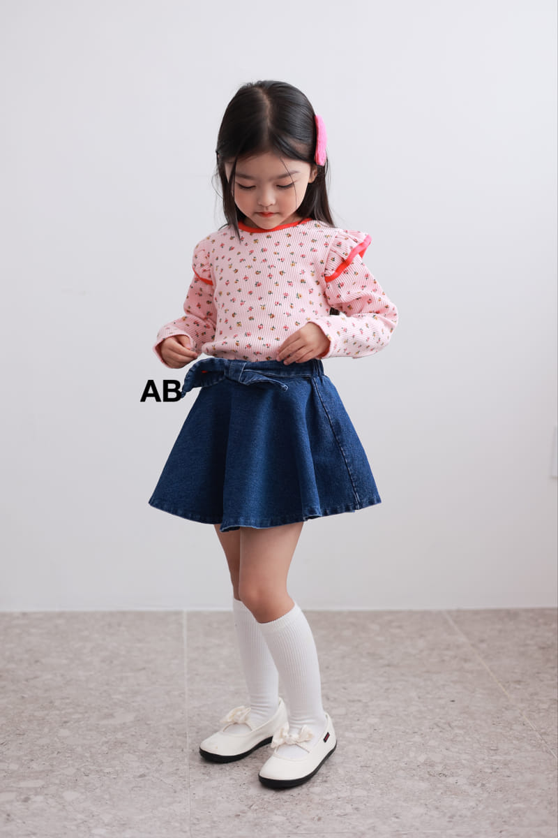 Ab - Korean Children Fashion - #childofig - Bouquet Rib Tee - 10