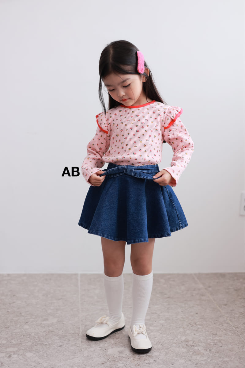 Ab - Korean Children Fashion - #childofig - Bouquet Rib Tee - 9