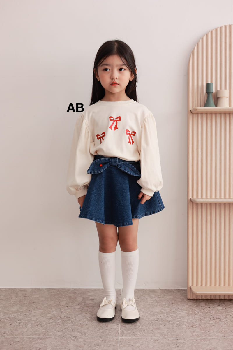 Ab - Korean Children Fashion - #childrensboutique - Fluffy Ribbon Tee - 10