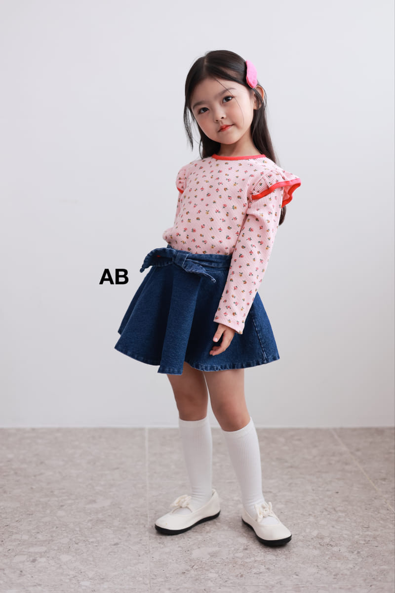 Ab - Korean Children Fashion - #childrensboutique - Bouquet Rib Tee - 11