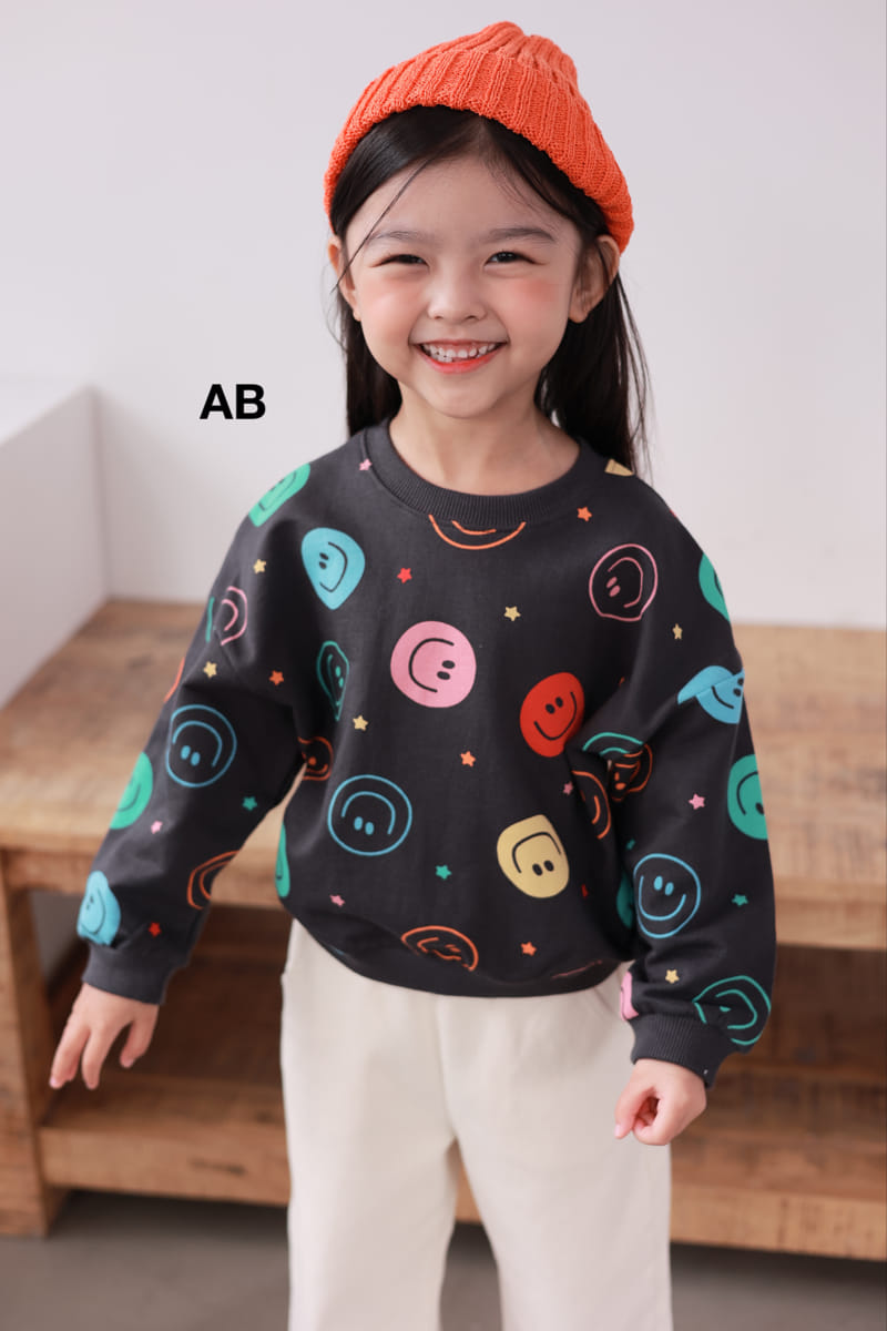 Ab - Korean Children Fashion - #designkidswear - Multi Smile Sweatshirt - 8