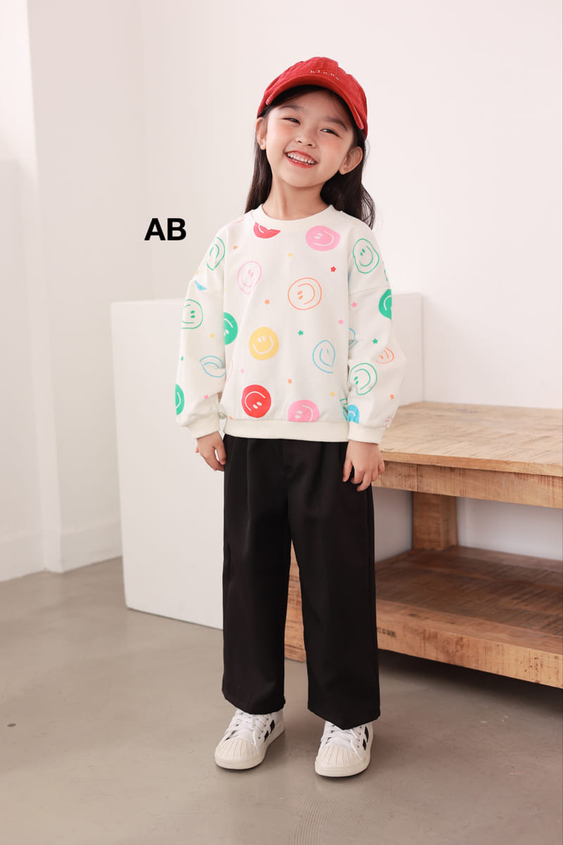 Ab - Korean Children Fashion - #discoveringself - Multi Smile Sweatshirt - 9