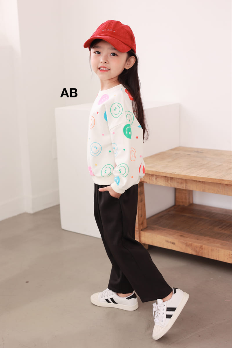 Ab - Korean Children Fashion - #kidsshorts - Multi Smile Sweatshirt - 11