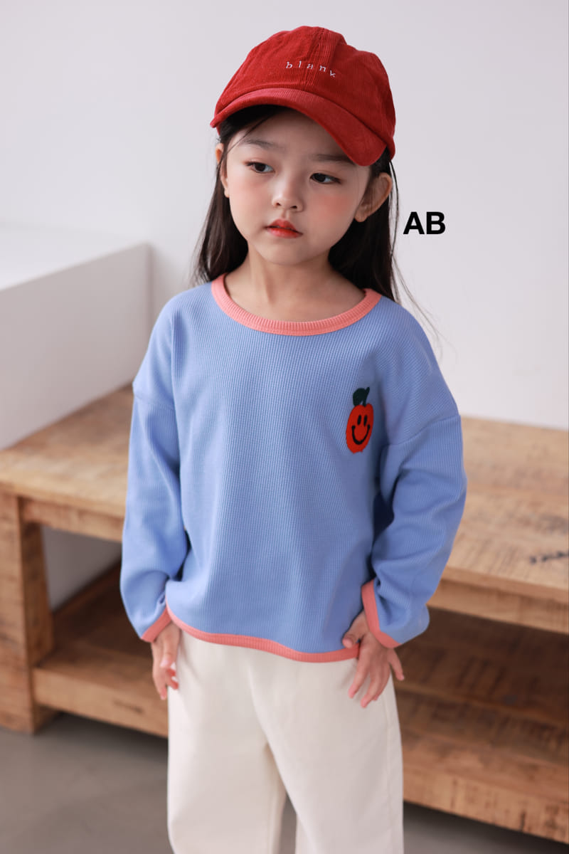 Ab - Korean Children Fashion - #kidsshorts - Apple Piping Tee