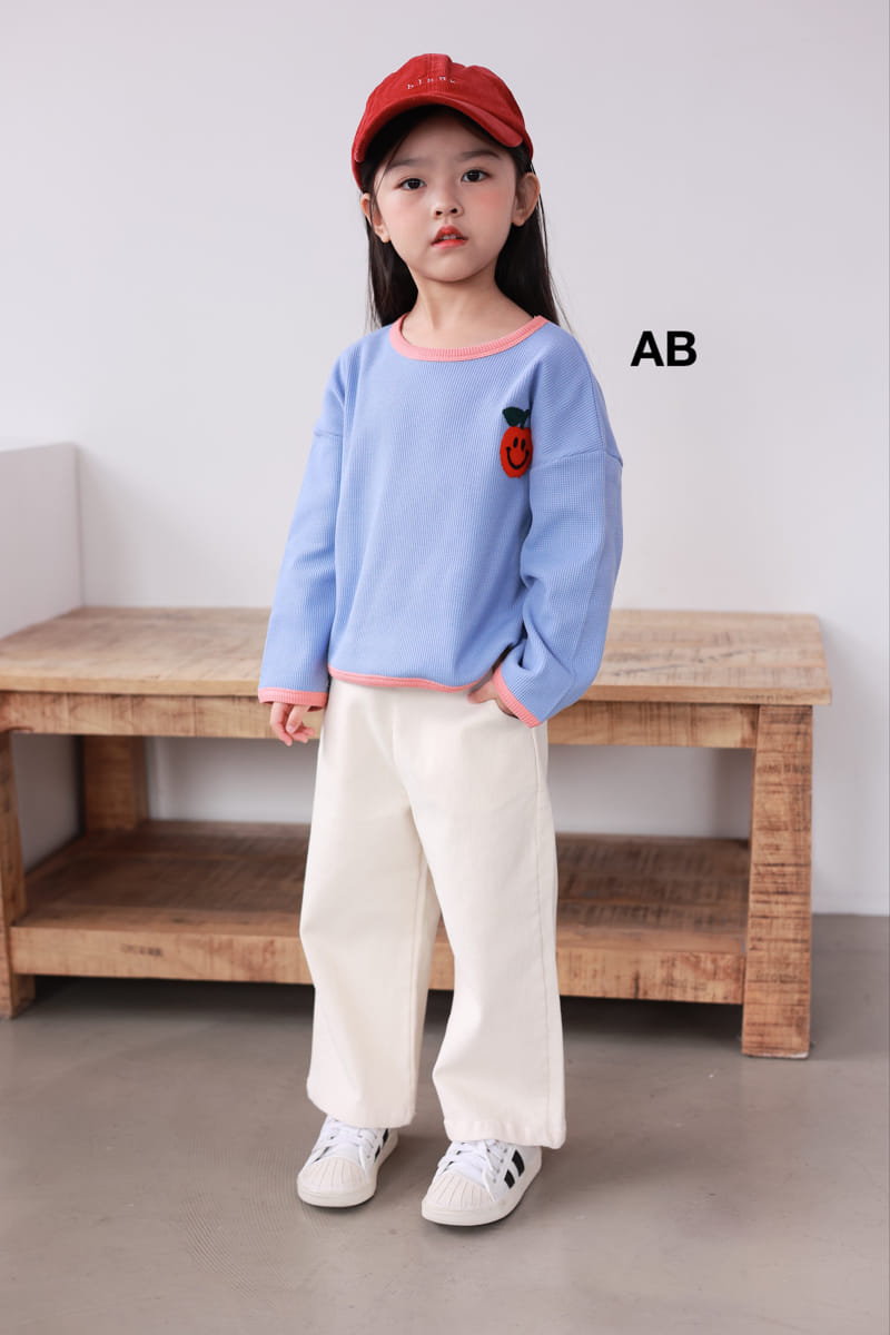 Ab - Korean Children Fashion - #kidsstore - Apple Piping Tee - 2