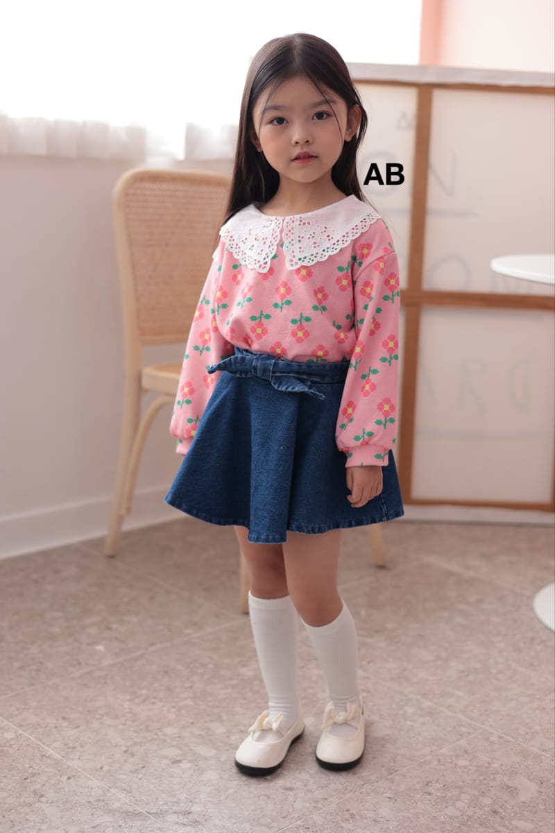 Ab - Korean Children Fashion - #kidzfashiontrend - Ribbon Whole Skirt