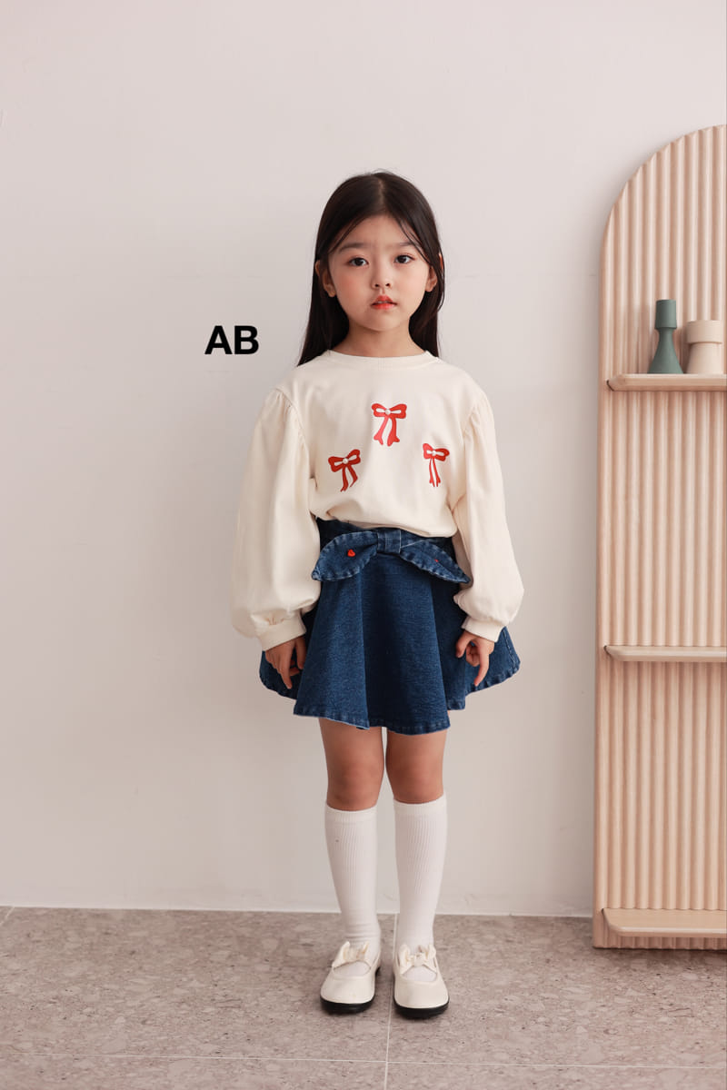 Ab - Korean Children Fashion - #littlefashionista - Fluffy Ribbon Tee - 2