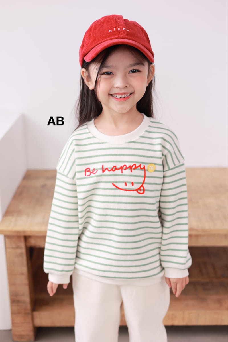 Ab - Korean Children Fashion - #littlefashionista - Be Happy Sweatshirt - 6