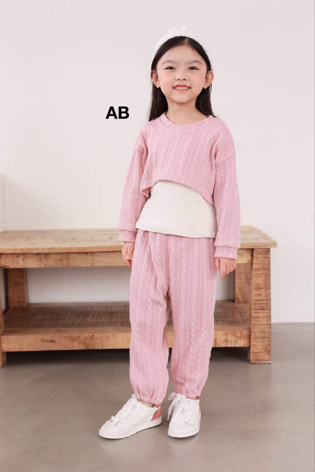 Ab - Korean Children Fashion - #littlefashionista - Twist Top Bottom Set