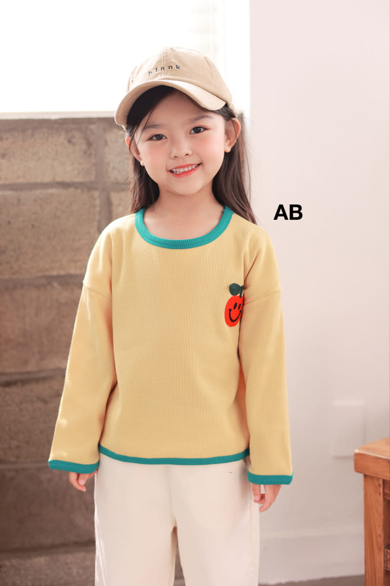 Ab - Korean Children Fashion - #littlefashionista - Apple Piping Tee - 5