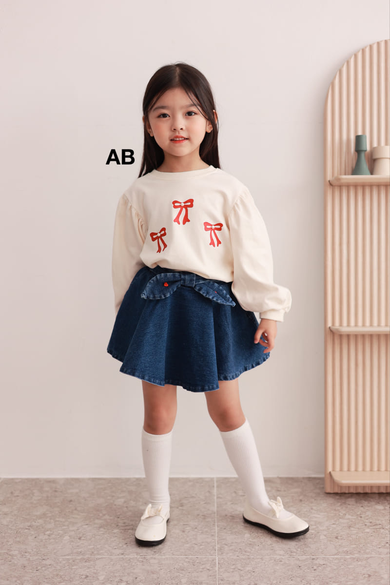 Ab - Korean Children Fashion - #magicofchildhood - Fluffy Ribbon Tee - 3