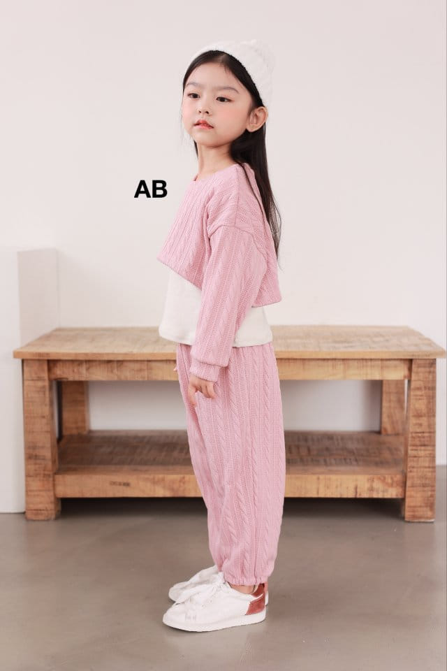 Ab - Korean Children Fashion - #magicofchildhood - Twist Top Bottom Set - 2