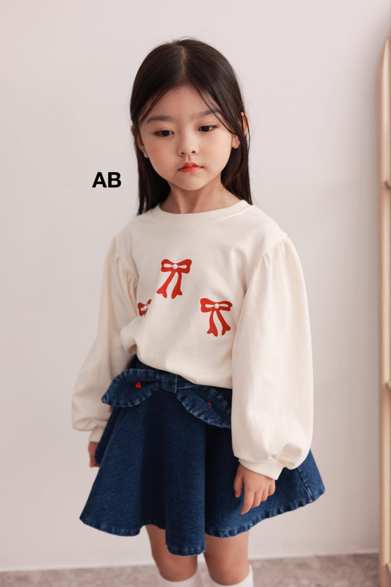 Ab - Korean Children Fashion - #magicofchildhood - Fluffy Ribbon Tee - 4