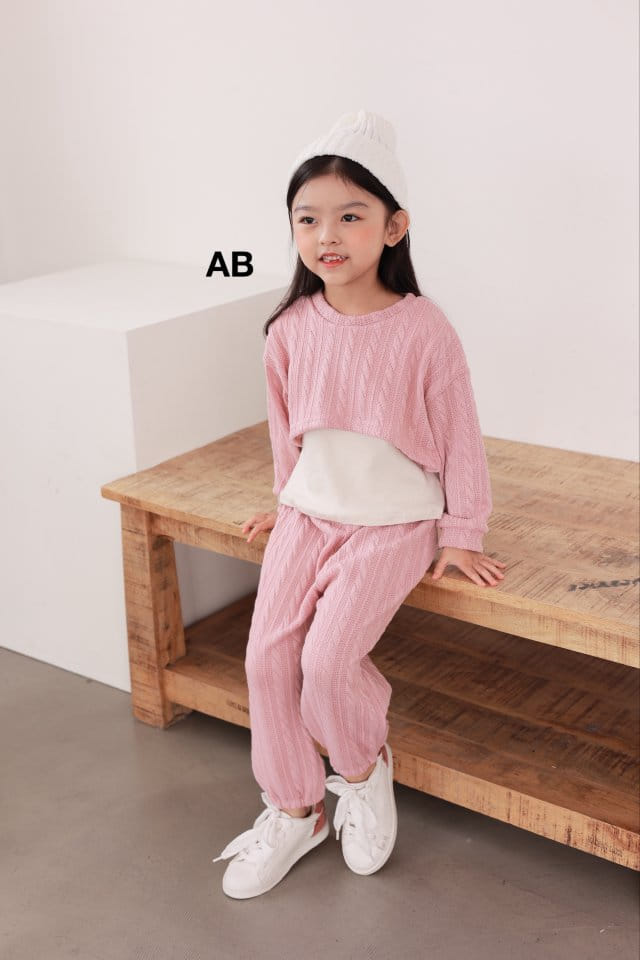 Ab - Korean Children Fashion - #minifashionista - Twist Top Bottom Set - 3