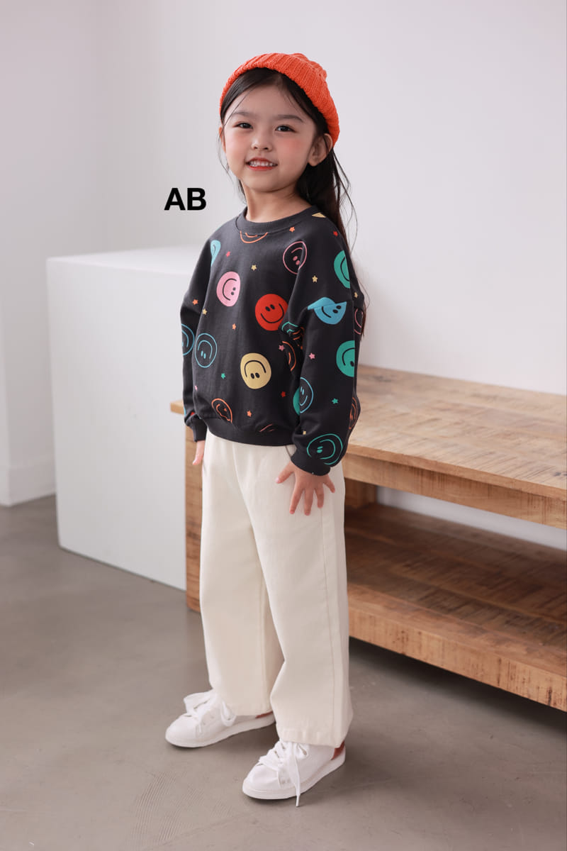 Ab - Korean Children Fashion - #prettylittlegirls - Multi Smile Sweatshirt - 2