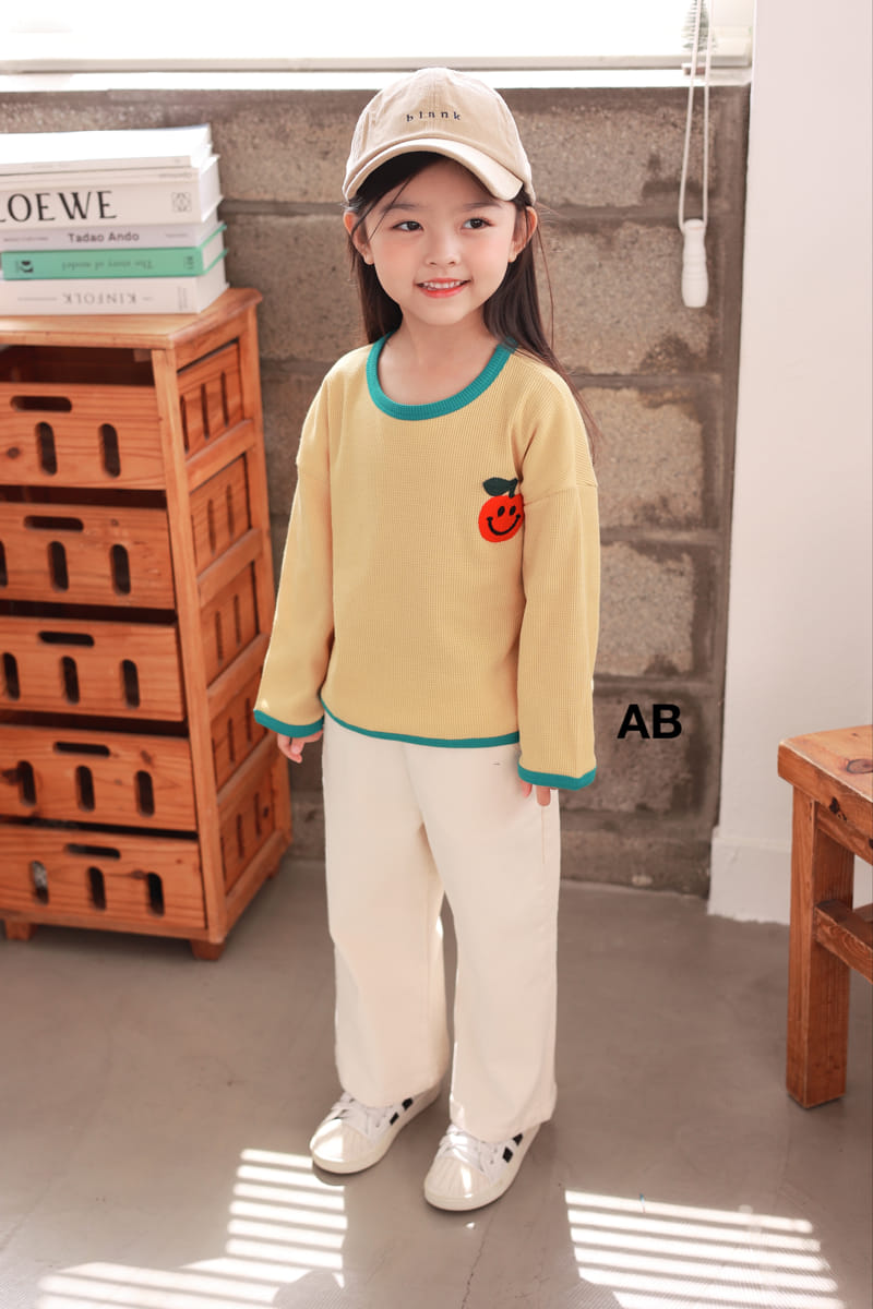 Ab - Korean Children Fashion - #prettylittlegirls - Apple Piping Tee - 8