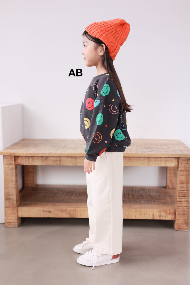 Ab - Korean Children Fashion - #stylishchildhood - Multi Smile Sweatshirt - 5