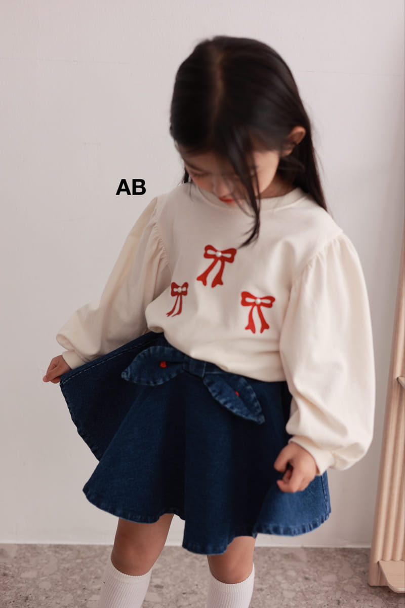 Ab - Korean Children Fashion - #todddlerfashion - Fluffy Ribbon Tee - 6